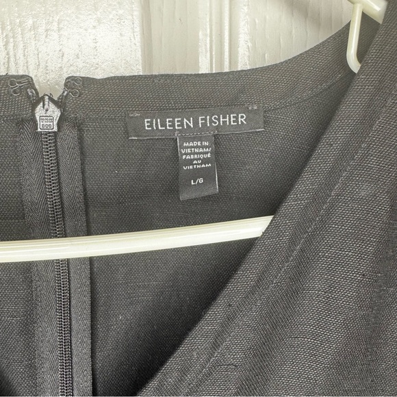 Eileen Fisher Tencel Organic Linen Slub Jumpsuit - Picture 4 of 8